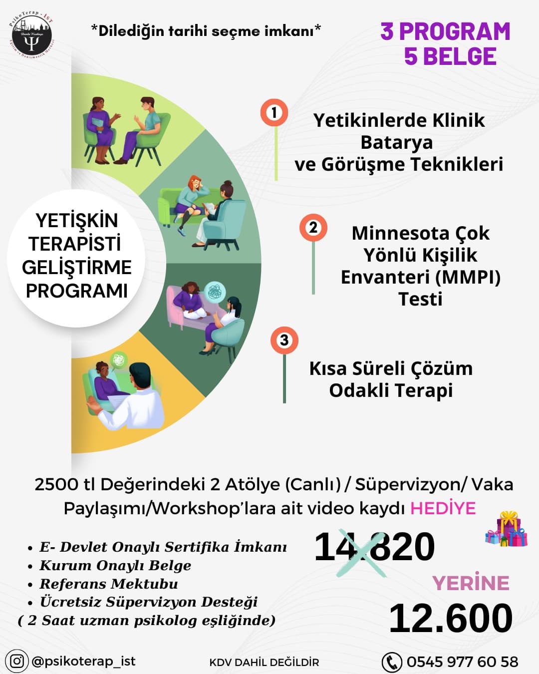 YETİŞKİN ODAKLI TERAPİST GELİŞTİRME PROGRAMI (ONLİNE)